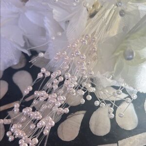 Elegant Floral Arrangement with Pearls